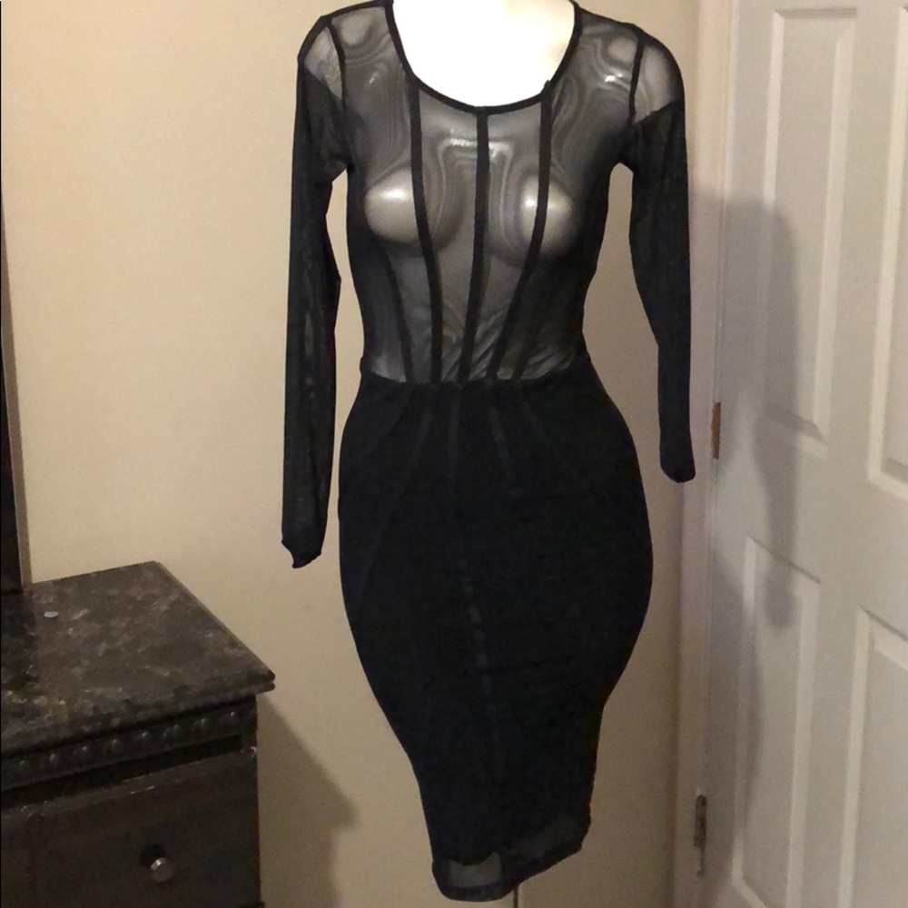 Black see through mini akira size M